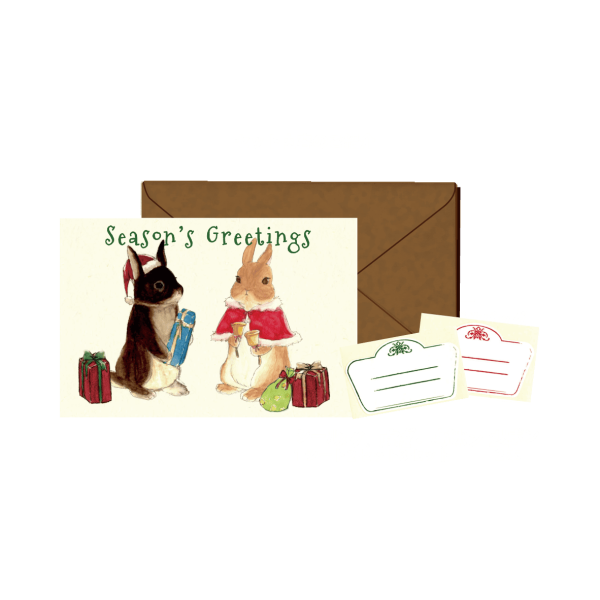 ハンドベルとウサギ