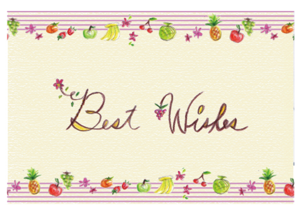 POST CARD フルーツ（6セット）
