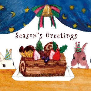 KRAFT PAPER BAG -Season's Greetings ver.- ブッシュドノエル（6セット）