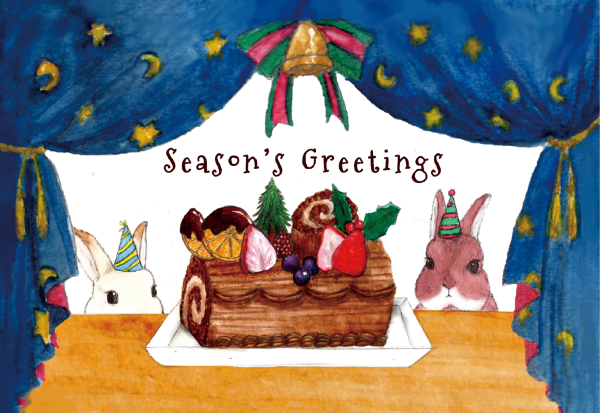 KRAFT PAPER BAG -Season's Greetings ver.- ブッシュドノエル（6セット）