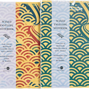 WAX ENVELOPE NOTEBOOK 2Book set  SEIGAIHA only(pop japan color×sky blue)　(6セット）