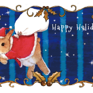 KRAFT PAPER BAG -Season's Greetings ver.-  星空とうさぎ（6セット）