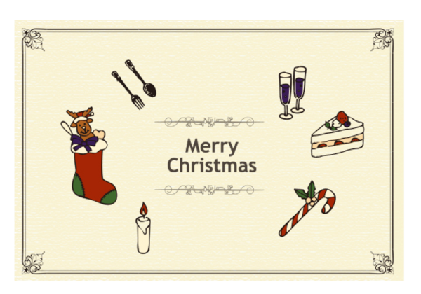 POST CARD クリスマスイヴ（1枚入り×６セット）