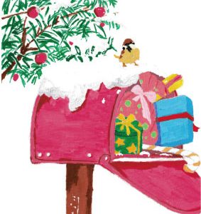 GREETING CARD&WAX ENVELOPE　25日の朝（6セット）