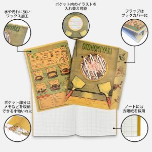 ワックス加工封筒ノート（6セット）　WAXED ENVELOPE NOTEBOOK (6sets)