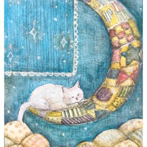 POST CARD  ねこ月（1枚入り×６セット）