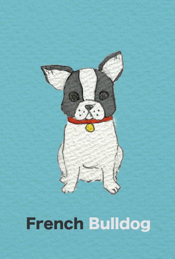 POST CARD  フレンチブルドッグ（1枚入り×６セット）