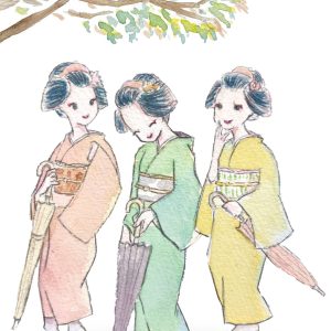 POST CARD  まいこさん(1枚入り×６セット）