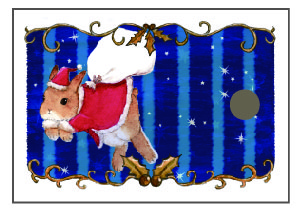 ギフトタグ　GIFT TAG　-Season's Greetings ver.- 星空とうさぎ（6セット）