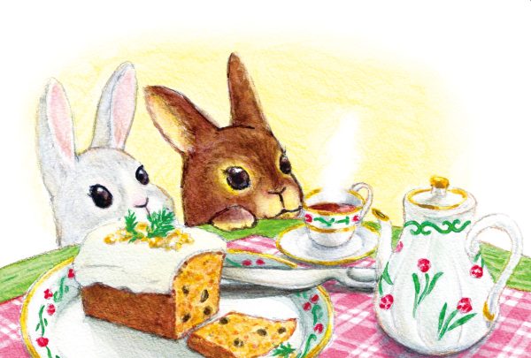 ポストカード＆ワックス封筒 うさぎたちの物語（6セット）　POSTCARD & WAX ENVELOPE STORY OF RABBITS (6sets) - 画像 (4)