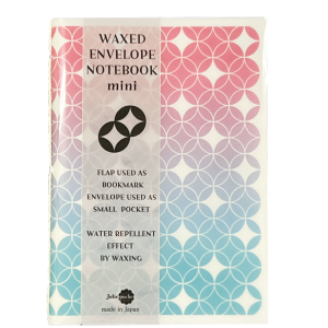 ワックス封筒ノート ミニ  七宝（6セット）　 WAXED ENVELOPE NOTEBOOK mini　SHIPPO(6sets)