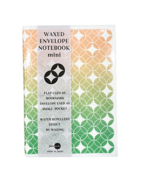 ワックス封筒ノート ミニ  七宝（6セット）　 WAXED ENVELOPE NOTEBOOK mini　SHIPPO(6sets) - 画像 (2)