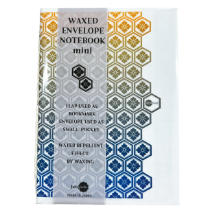 ＷＡＸ封筒ノート ミニ　　亀甲花火師　（６セット）　WAXED ENVELOPE NOTEBOOK mini　Kikko Hanabishi（ 6 sets）