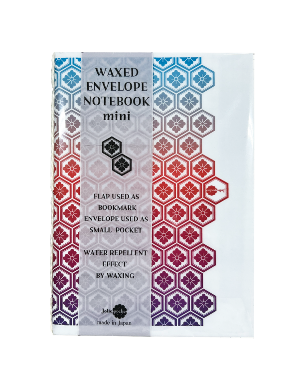 ＷＡＸ封筒ノート ミニ　　亀甲花火師　（６セット）　WAXED ENVELOPE NOTEBOOK mini　Kikko Hanabishi（ 6 sets） - 画像 (2)