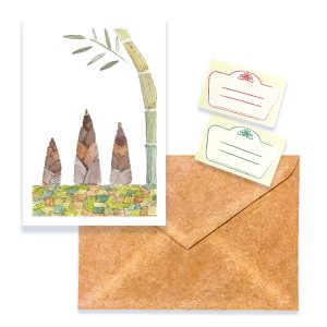 POST CARD＆WAX ENVELOPE タケノコ（1枚入り×６セット）