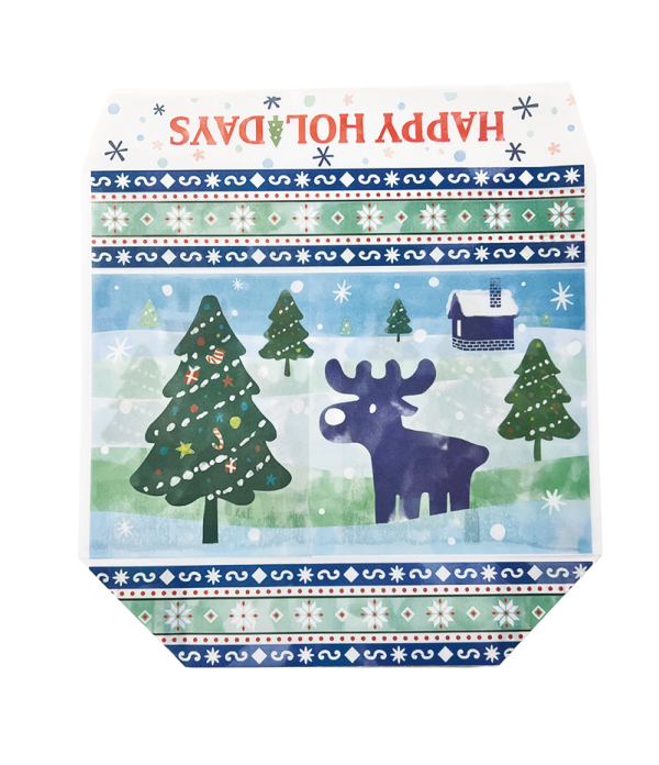 舟底型ワックスペーパーバッグ（6セット）　 WAX PAPER BAG [BOAT-BOTTOM] (6sets) - 画像 (4)
