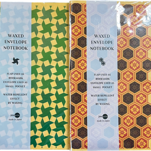 WAX ENVELOPE NOTEBOOK 2Book set  WINDMILL×KIKKO-HANABISI(green×red&chocolate)　(6セット）