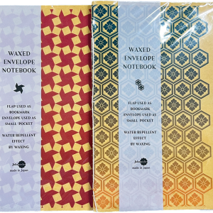 WAX ENVELOPE NOTEBOOK 2Book set  WINDMILL×KIKKO-HANABISI(red×blue-yellow)　(6セット）