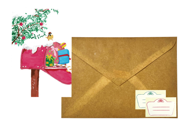GREETING CARD&WAX ENVELOPE　25日の朝（6セット） - 画像 (2)