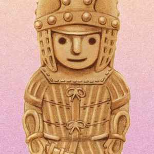 POST CARD  挂甲の武人（1枚入り×６セット）