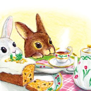 POST CARD  ティータイム（1枚入り×６セット）