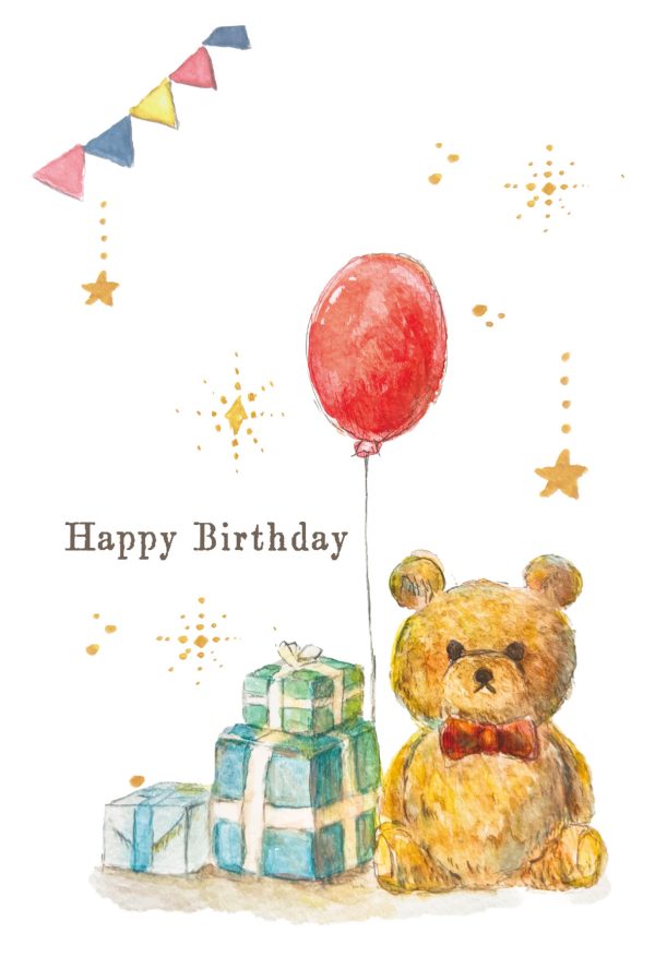 POST CARD  クマ（1枚入り×６セット）