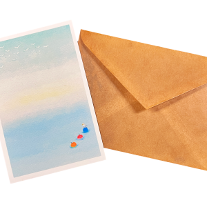 POST CARD ＆ WAX ENVELOPEかもめ（1枚入り×６セット）