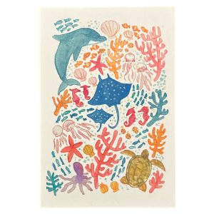 POST CARD 海テキスタイル（1枚入り×６セット）