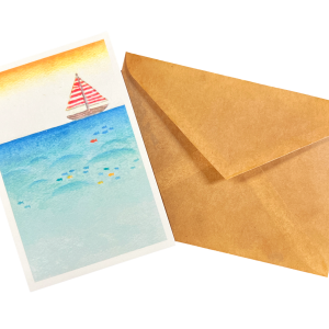 POST CARD ＆ WAX ENVELOPEヨット（1枚入り×６セット）
