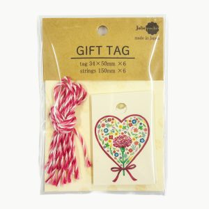 ギフトタグ　GIFT TAGS ハートリボンタグ（6セット）